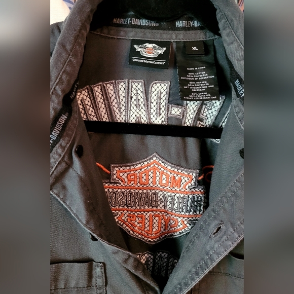 NWOT Harley Davidson Button Down Short Sleeve - Picture 4 of 5